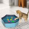 Cat Pool Toys 6pcs Kitten Pool Water Squeaky Toy  Interactive Cat Toys squeeze water toys Swimming Bath Fish Toy Cat Supplies