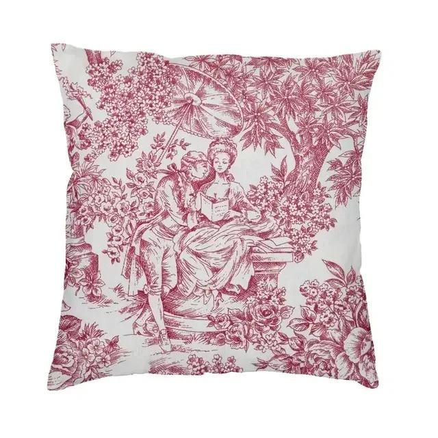 Home Decor Vintage Country Scenes Printed Pillow Covers Pattern Cushion Cover Suitable for Sofa Bedroom Car Pillow Cover