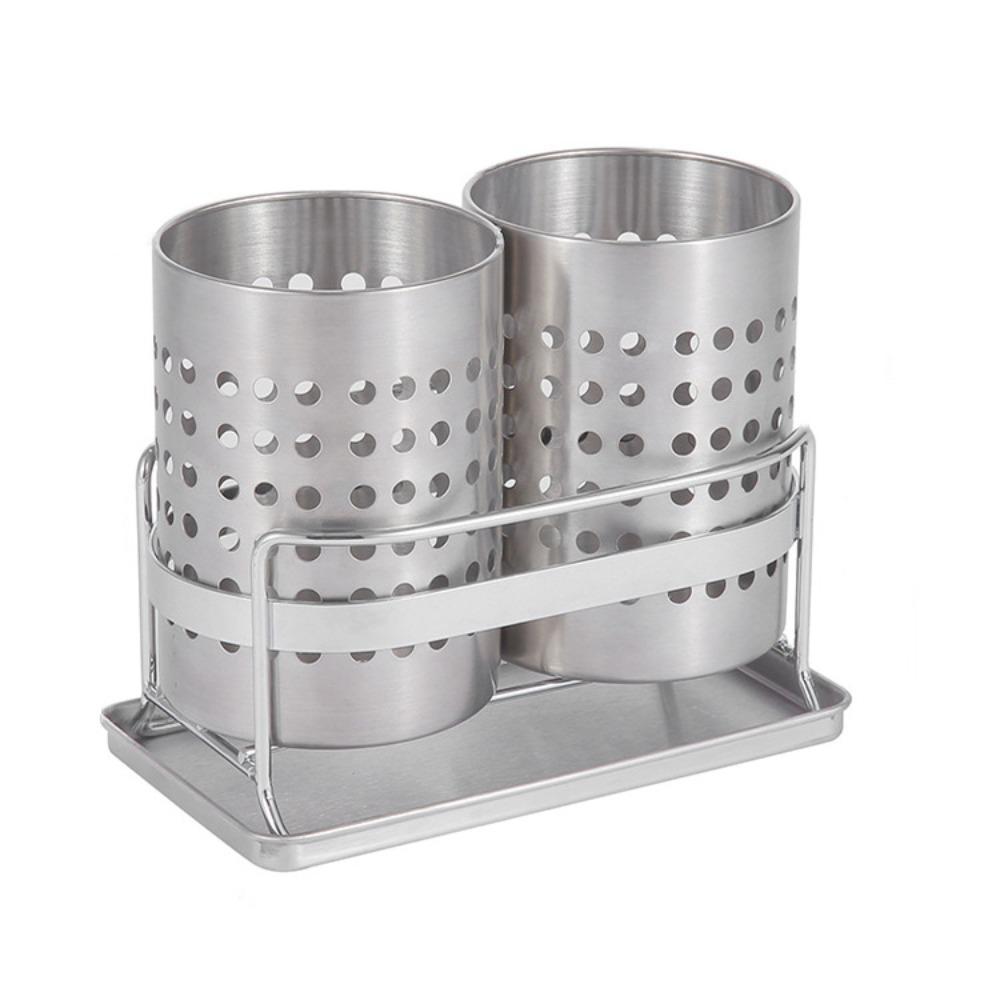 Well-ventilated Cutlery Holder Drain Utensil Rack Dinnerware Organizer Kitchen Accessories