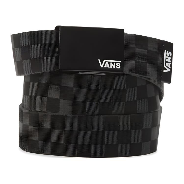 Vans Кожаные ремни Мужские Серый Черный Клетка VN0A3HZWBA51
