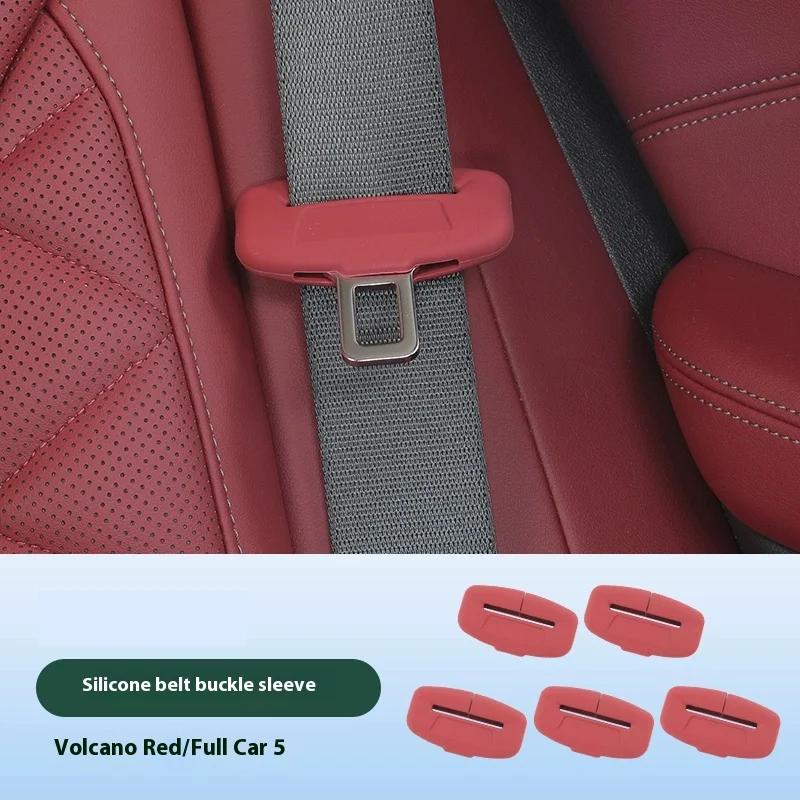 For MG MG5 ZS MG4EV Interior Accessries 2/4 Piece Car Seat Belt Silicone Protective Cover Trim