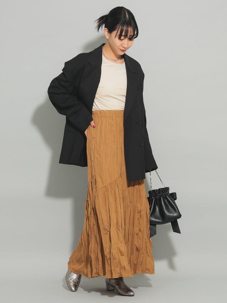 Ray Beams Women's Washer Pleated Skirt, Brown 0