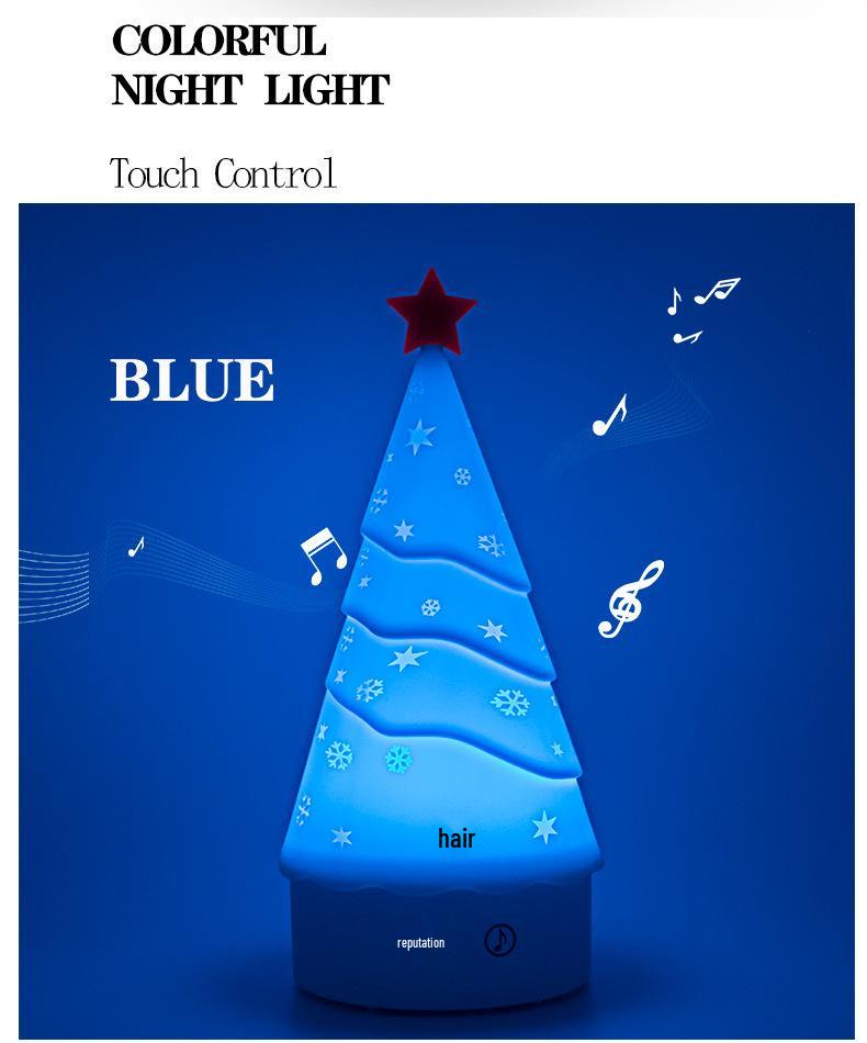 Silikon USB Weihnachtsbaum Nachtlicht für Zimmer und Wohnheime