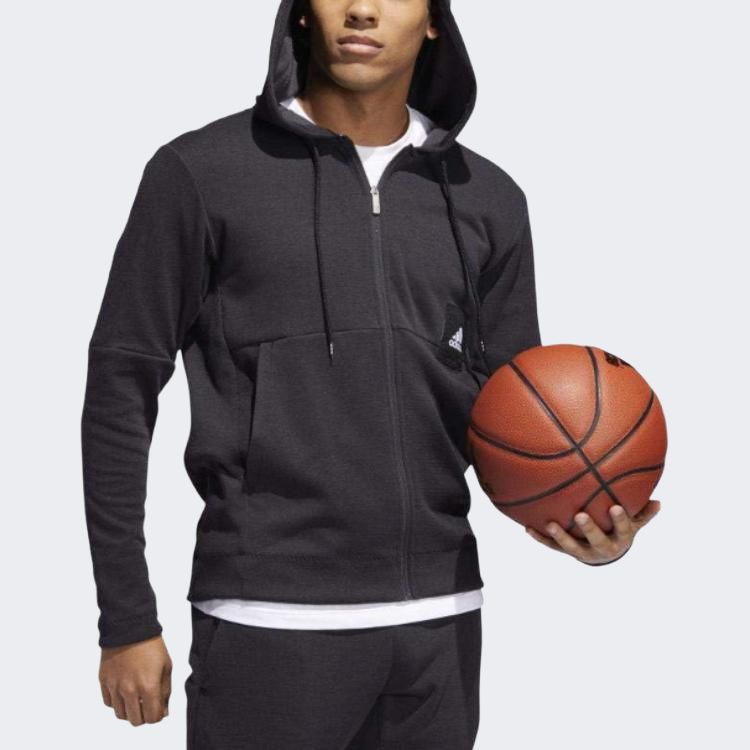 Adidas Jackets Men's Black Hooded Moderate Other DX6670