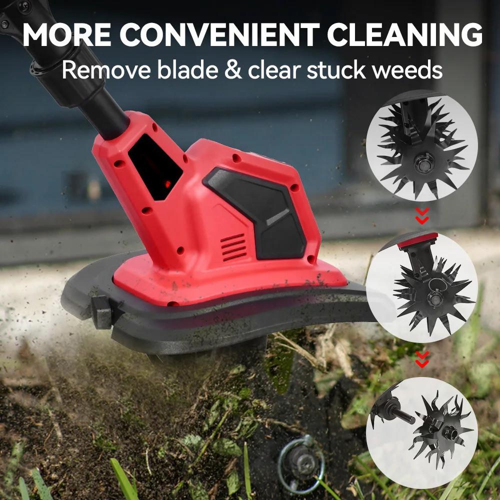 4000W Electric Tiller Cultivator Cordless Portable Grass Trimmer Garden Agricultural Soil Loosening Power Tool