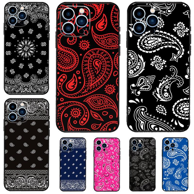 Black Bandana Paisley Case For OnePlus Nord CE 5 3 4 Lite N20 N30 OnePlus 15R 10T 12R 13R 15 13 12 11 10 Pro Cover