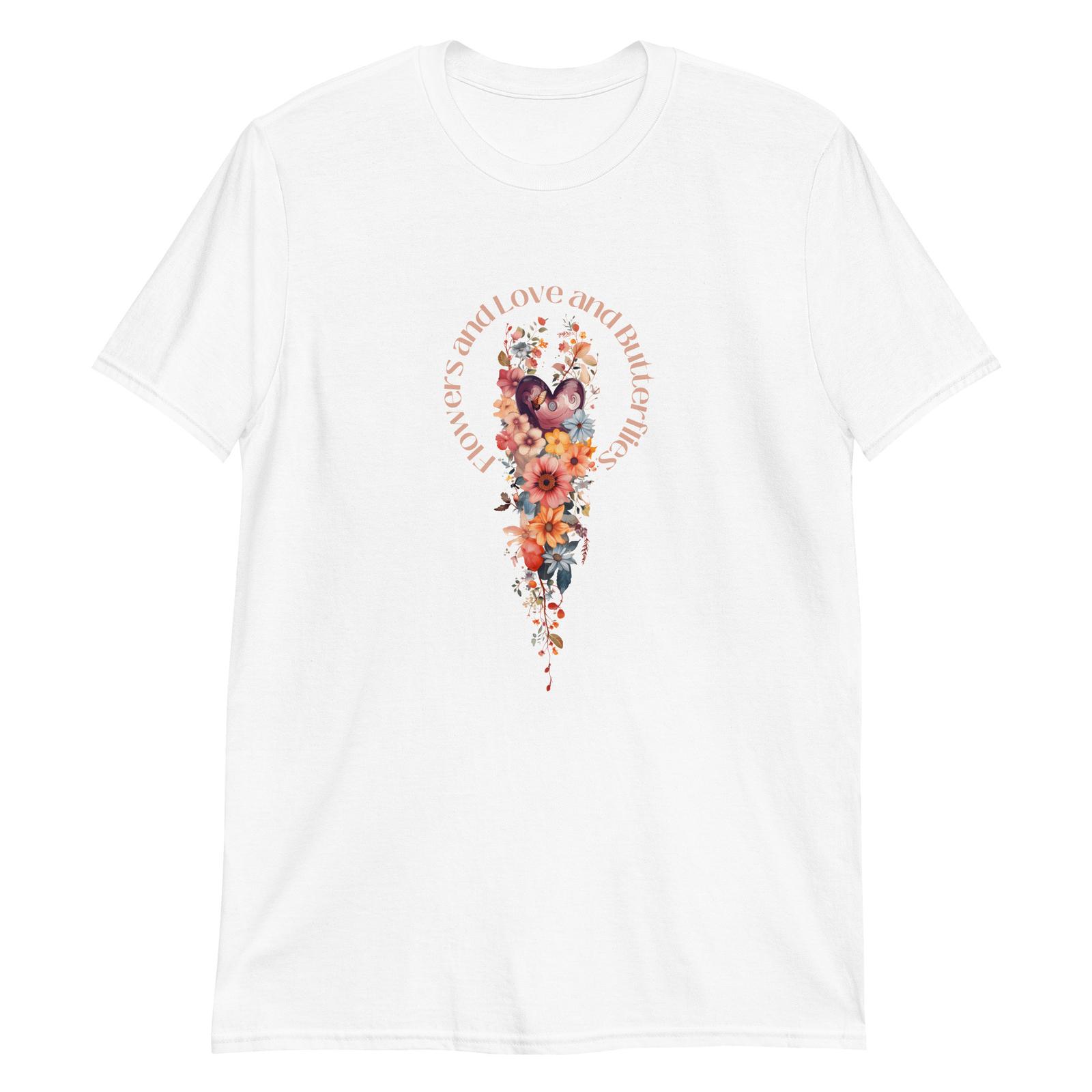 Floral Fantasy: Flowers and Love T-Shirt Mens Womens Tees Top L