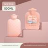 Hot Water Bottle, Thickened Explosion-Proof Hand Warmer, Small Hand Warmer Bag, Women's Belly Warmer, Plush Hot Compress Water Bag