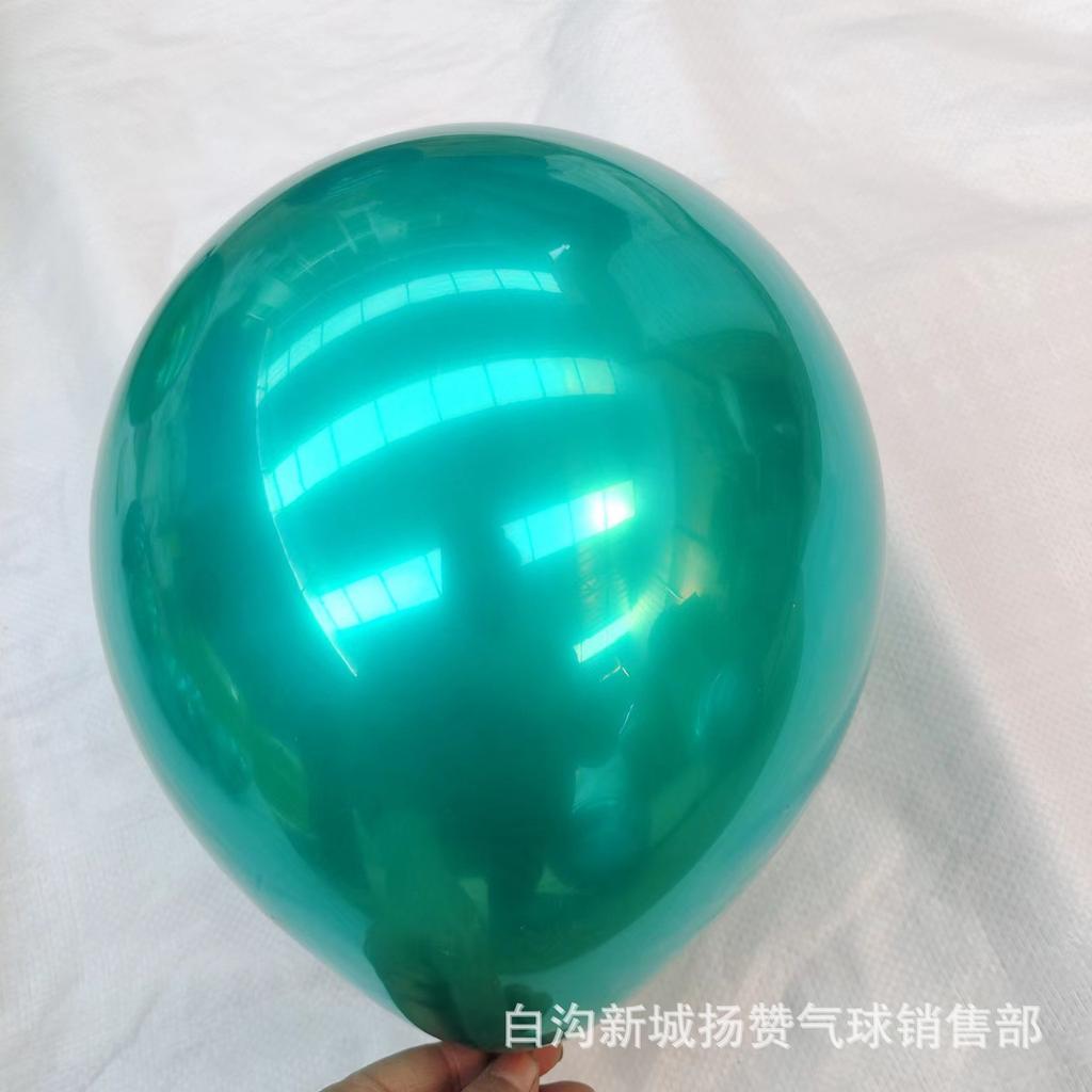 Teal Blue Balloon, Christmas Dark Green Christmas Decoration Party Birthday High-End Decoration Night Blue Midnight Green Balloon