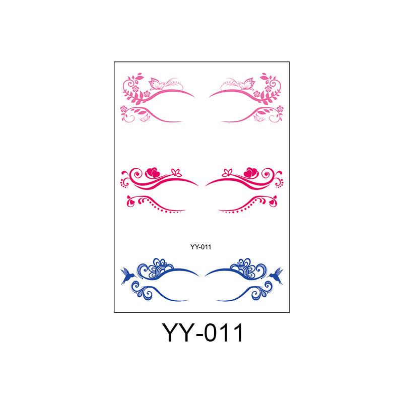 Waterproof Disposable Eyeshadow & Eyelash Tattoo Stickers - Sweatproof, Easy to Clean