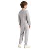 Unisex Kids Special Needs Clothing Round Neck Long Sleeve Back Invisible Zipper One Piece Cotton Jumpsuit