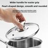 Durable Stainless Steel Pot Lid Holding Lifting Handle Heat Resistant Pan Lid Grip Replacement Knob Cookware Parts