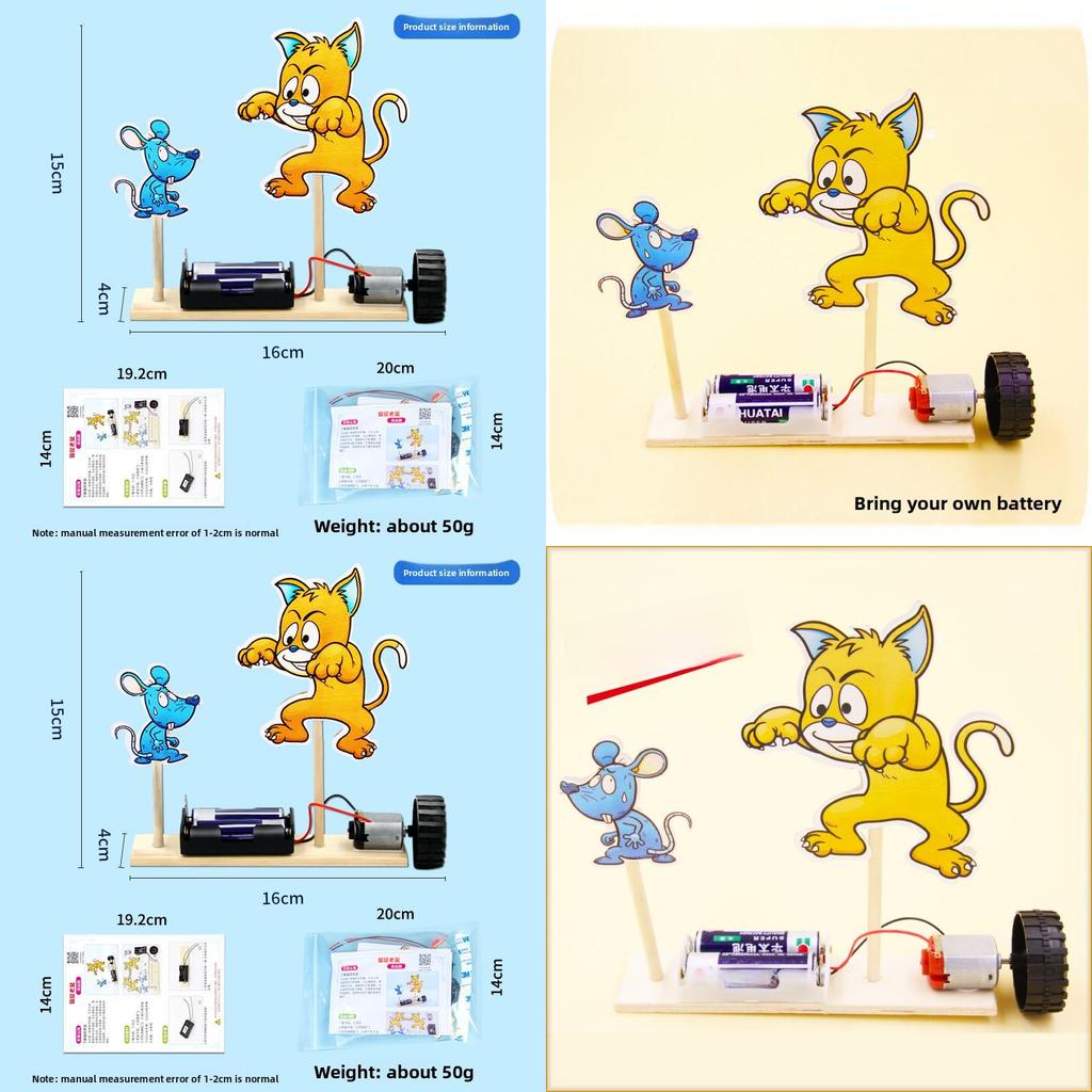 Stem Science Experiment Kits For Kids With Diy Cat And Mouse Trap Technology Educational Toy For Preschool And Students