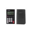 Calculatrice de poche - 8 chiffres - Noir - Étui inclus - Double alimentation