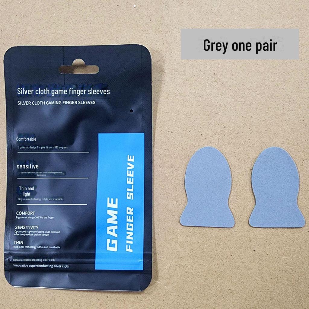 Ultradünne kabellose Gaming-Fingerlinge aus Silberfaser - Schweißfestes Doppelstück für Mobile Gaming