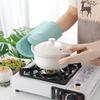 1 Pcs Long Thickened Oven Gloves Heat Resistant Microwave Glove BBQ Baking Hot Pot Silicone Mitts Cooking Pinch Mitts Potholder