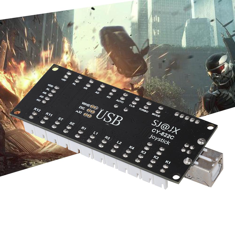 Arcade Game USB Encoder Button Controller for Raspberry Pi Host PC Game Machine BlackCY 822C