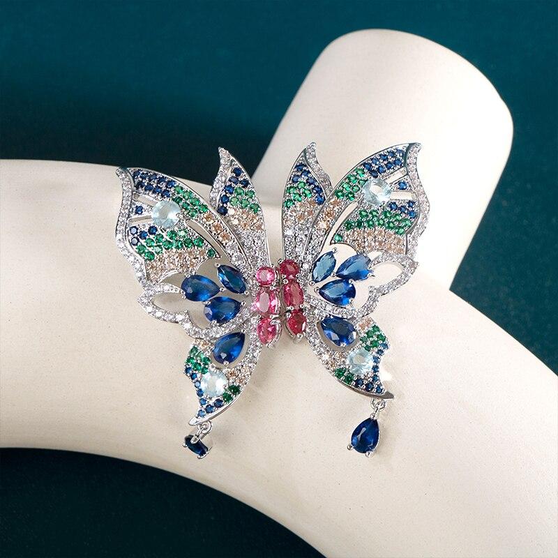 BELLA BOX Luxusní motýlkové náušnice Dámská koktejlová párty Stylové doplňky Elegantní dárek k narozeninám Náušnice na denní nošení pro ženy