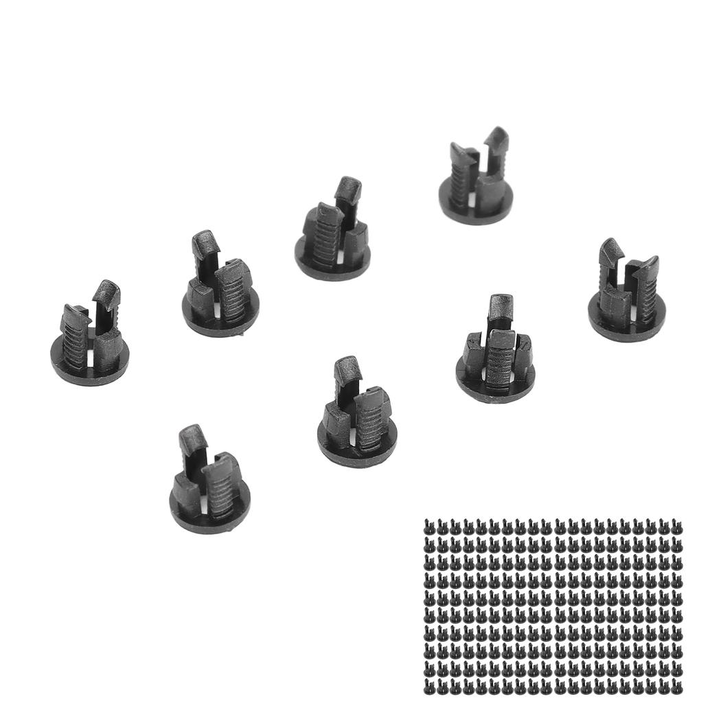 200 sztuk Uchwyt na diodę LED 3mm Uchwyt na lampę LED Nylon66 Czarny Montaż na panelu Klips na LED