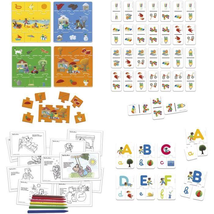 Educational Kit - EDUCA - Preparing for Kindergarten with Little Brown Bear - 4 Games for Learning While Having Fun