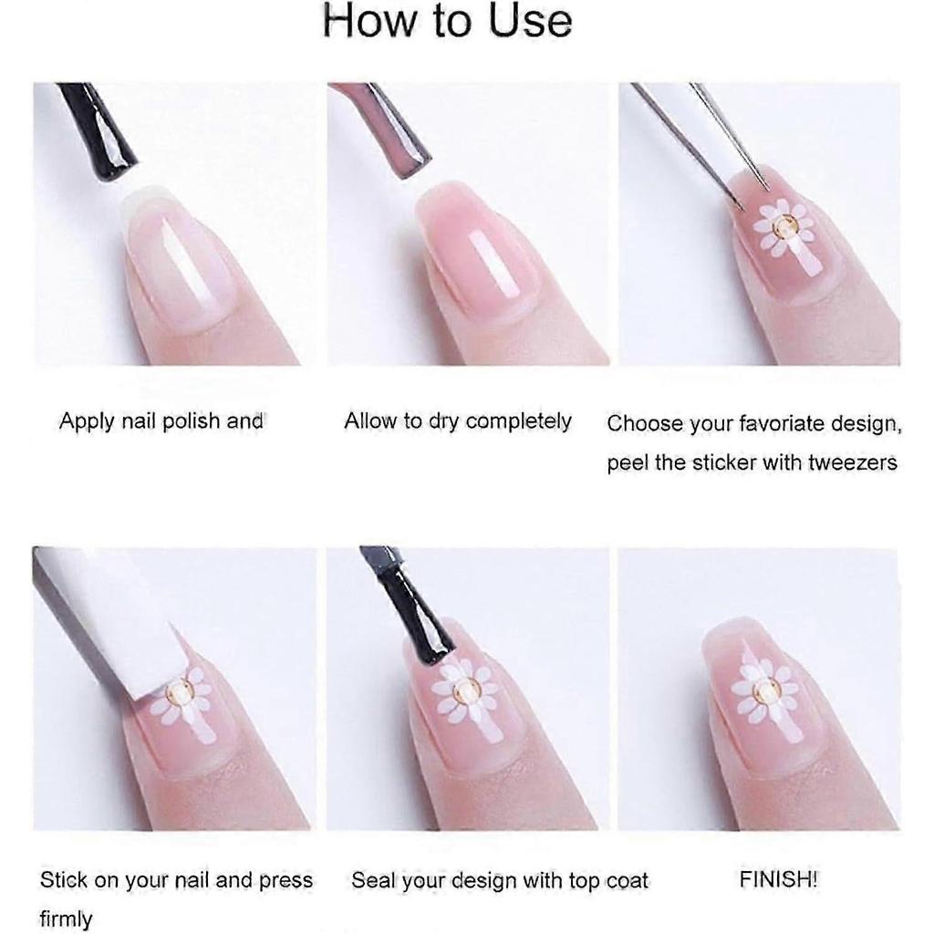 Christmas Nail Stickers, 2pcs 5D Nail Art Stickers, Nail Charms, Nail Stickers, Nail Stickers, Self-Adhesive, Charms Nails, Nail Design, Christmas Gif