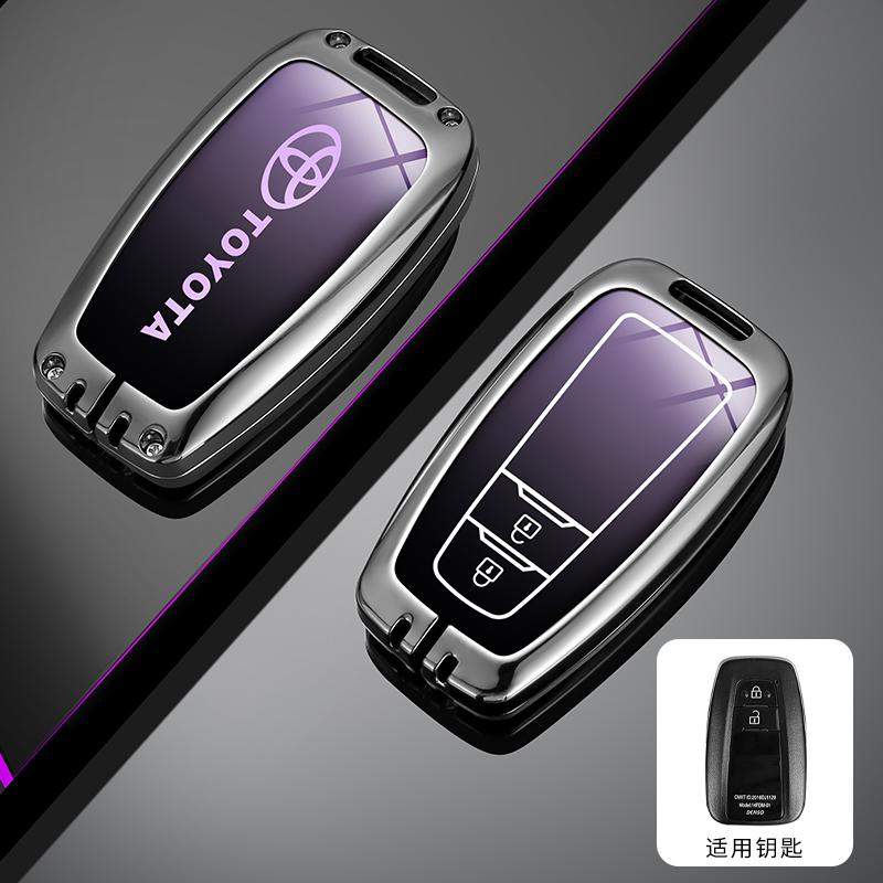 

2026 Hot For Toyota Hub Caps Alloy Car Key Case Full Cover Shell Fob for Toyota Prius Camry Corolla CHR C-HR RAV4 Land Cruiser P