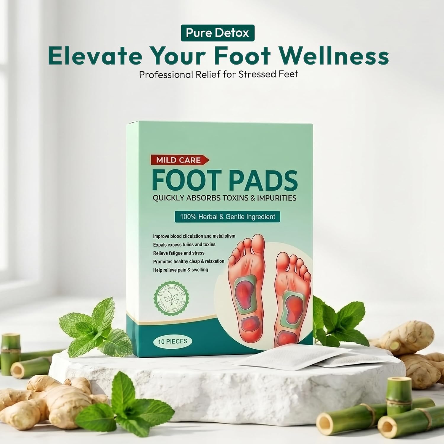 SHEHAM Detox Foot Patches | Herbal