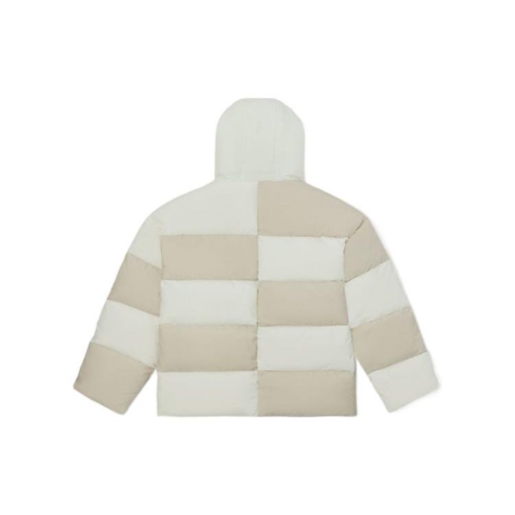 Vans Color Blocked Casual Hooded Down Jacket Women Outerwear White Checkerboard VN0A7YJ1FS8