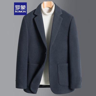 Men's Wool Blend Business Casual Suit Jacket