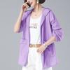 Mid-length Sunscreen Korean Version of Loose Large Size Jacket Female Spring and Summer Thin Section of Anti-UV Sunscreen Clothing