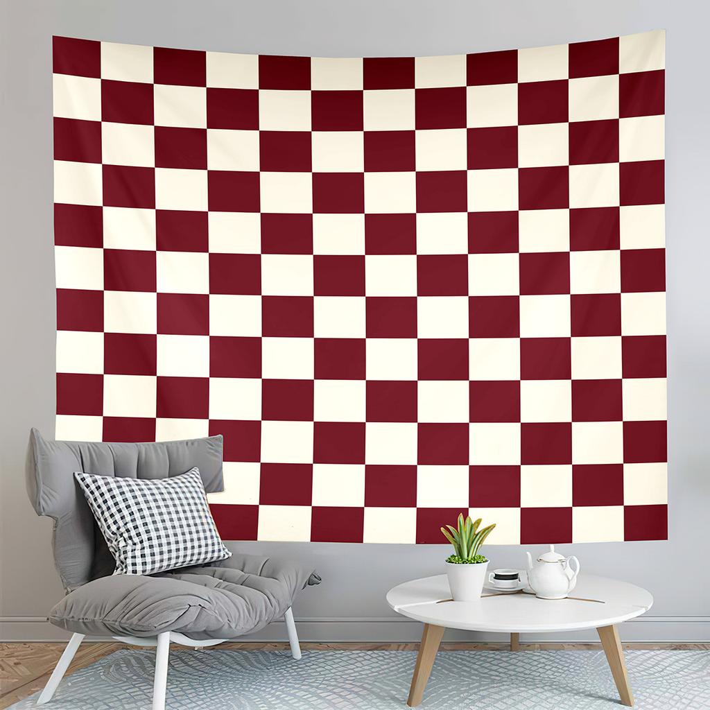Checkerboard Tapestry Black and White Pattern Tapestry Abstract Style Tapestry Wall Hanging Tapestries Living Room Bedroom Dorm