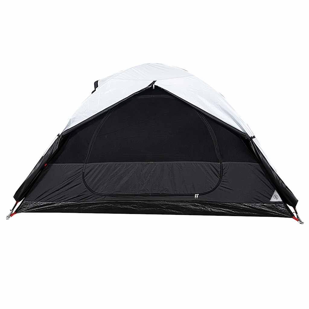 Dome Camping Tent for 2 Persons White & Dark Waterproof