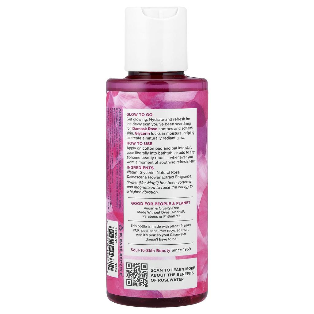 Hydrating Facial Splash, Dry & Combination Skin, Rosewater & Glycerin, 118 Ml (4 Fl Oz)