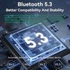 3 IN 1 Bluetooth 5.3 Audio Transmitter Receiver USB U-Disk Play 3.5mm AUX Stereo Music Wireless Adapter For Car PC TV Speaker
