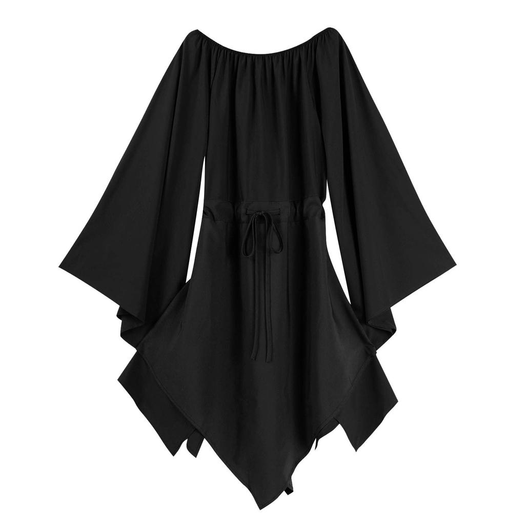 Women Fashion Long Sleeve Vintage Dress Cosplay Party Evening Night Formal Dress