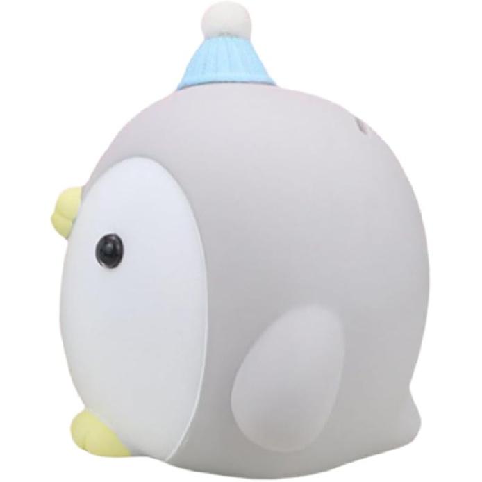 

Пингвин копилка Детская банка для денег Домашнее украшение Мультяшная копилка Форма пингвина Копилка Детские деньги 16.2X15CM светло-серый