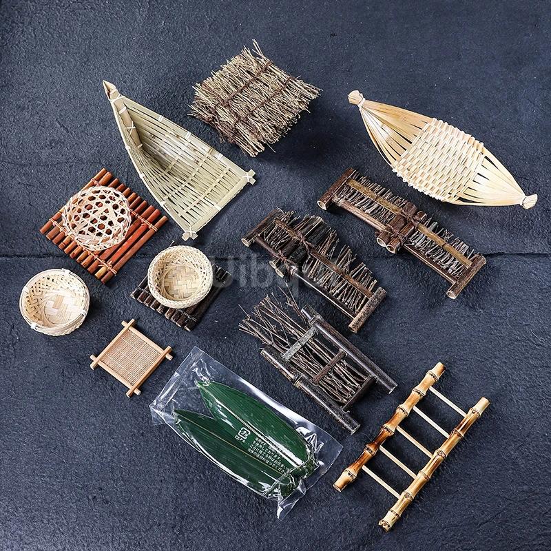 Sushi sashimi platter Decorative flowers and plants Japanese barbecue dishes Decorated Seafood Platter Decorative ornaments-A