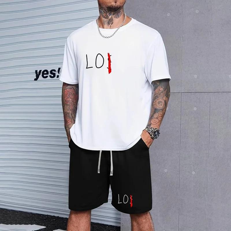 

3D Men s T-shirt Set Sportswear Men s Large Size Clothing T-shirt Shorts Set Men s Hawaiian Beach Casual Fashion Two-piece Set 6XL