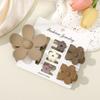6Pcs/Set Solid Color Flower Hair Claw For Women New Simple Ponytail Hair Grip Hair Clips Hairpins Hair Accessories Headwear