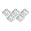 ADERIA Chopstick Rests, Square, Set of 5, Crystal Glass, Made In Japan, F-70861
