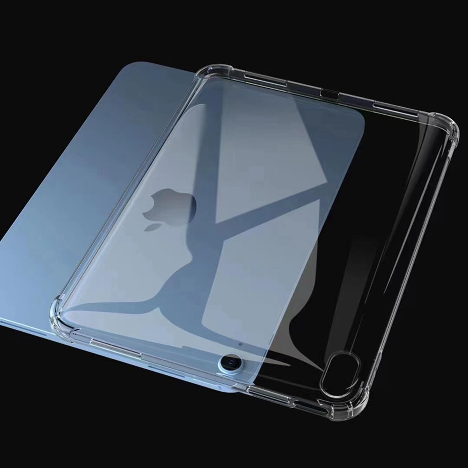 

For iPad (2025)/10.9 (2022) Soft TPU Clear Tablet Cover Reinforced 4 Corners Shock-Absorbing Scratch-Resistant Back Case A