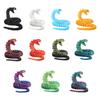 3D Printed Snake Articulated Toy, Flexible Jointed Serpent Figurine, Realistic Fidget Stress Reliever for Adults, Office Desk Decor Gift