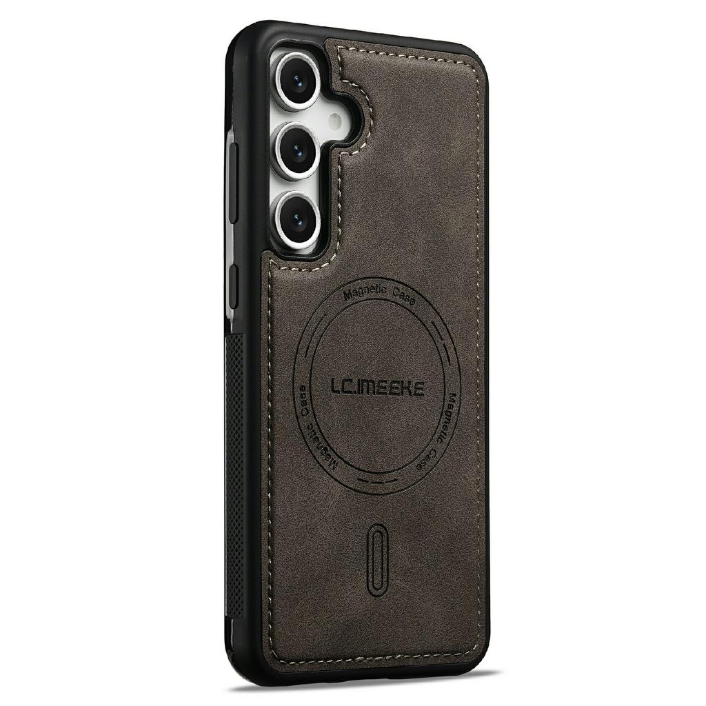 LC.IMEEKE L6 For Samsung Galaxy A37 5G Magnetic Case PU Leather Coated PC TPU Phone Cover
