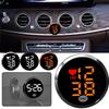Car Electronic Clock Adhesive Digital Clock for Car Dashboard Air Vent, Small LED Time Display for Automotive Truck Bike A5D3