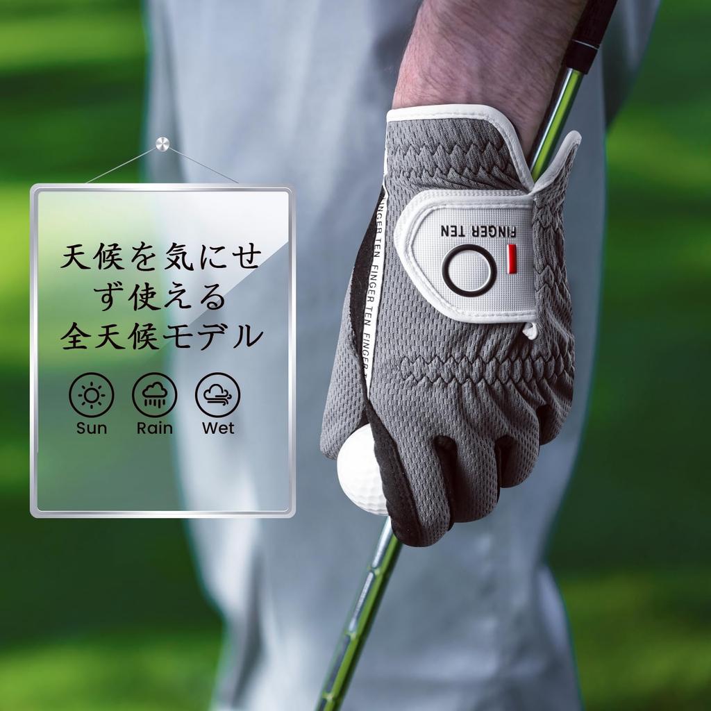 Golf Synthetic Mesh Velcro Golf Men's Gloves, 3-Pack, Suede-like Leather, Tear-Resistant, Material, Breathable, Quick-Drying, Abrasion-Resistant,