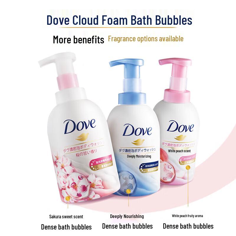 DOVE White Peach Scented Shower Foam