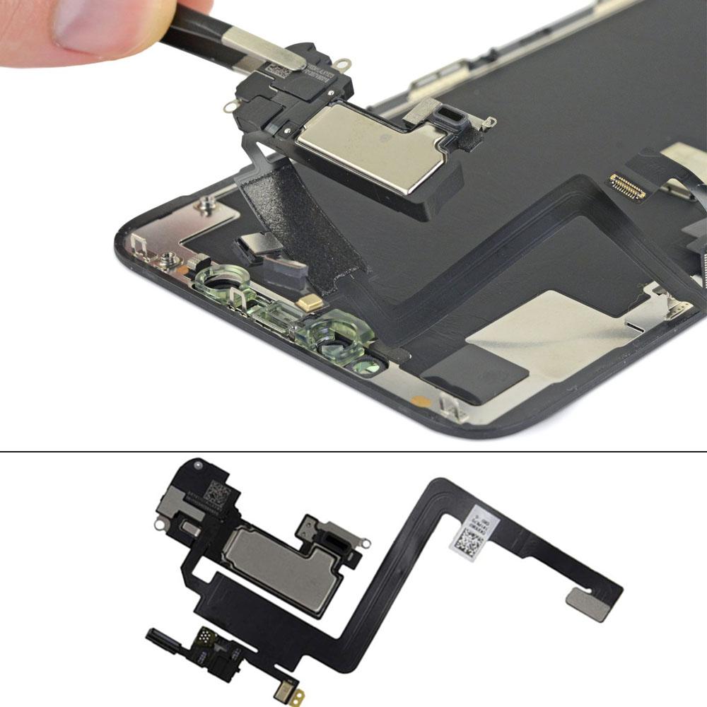 Ear Speaker Flex Cable Replacement For iPhone X XR XS 11 12 Mini Pro Max Ear Piece Upper Loudspeaker Light Sensor Microphone