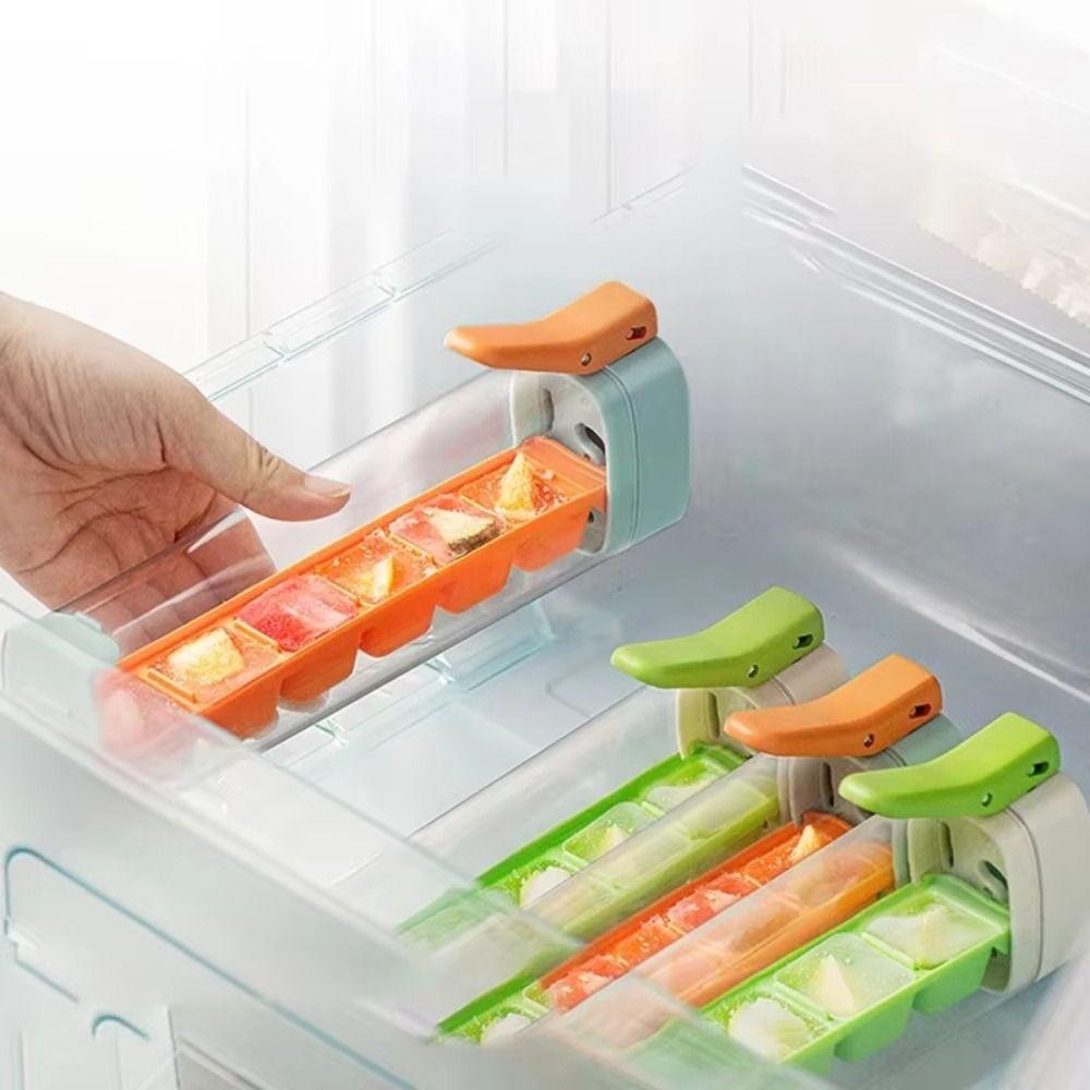 6 Compartment Ice Tray Molds Easy Removal Ice Lattice Convenient Ice Cube Tray  Cocktail