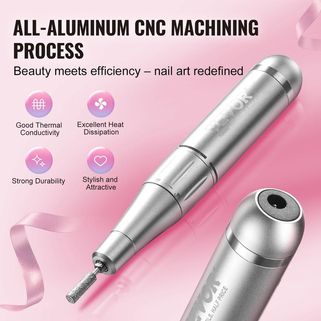 Electric Rechargeable Nail Drill 35000RPM Cordless Nail E File Machine