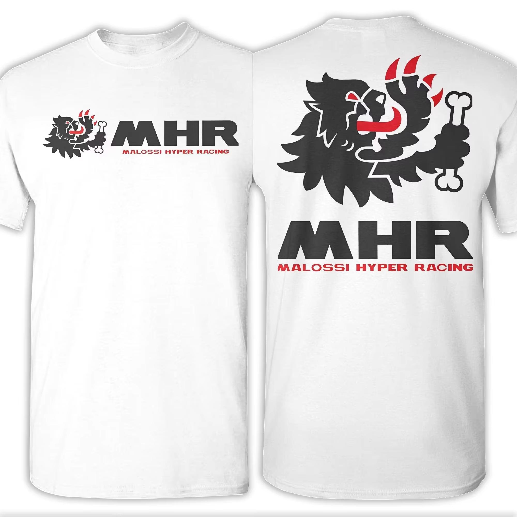 

Men Women T-Shirt Motorcycle Racing MALOSSI Casual 100% Cotton Tees Short Sleeve T Shirts Round Neck Clothing Double-sided 4XL